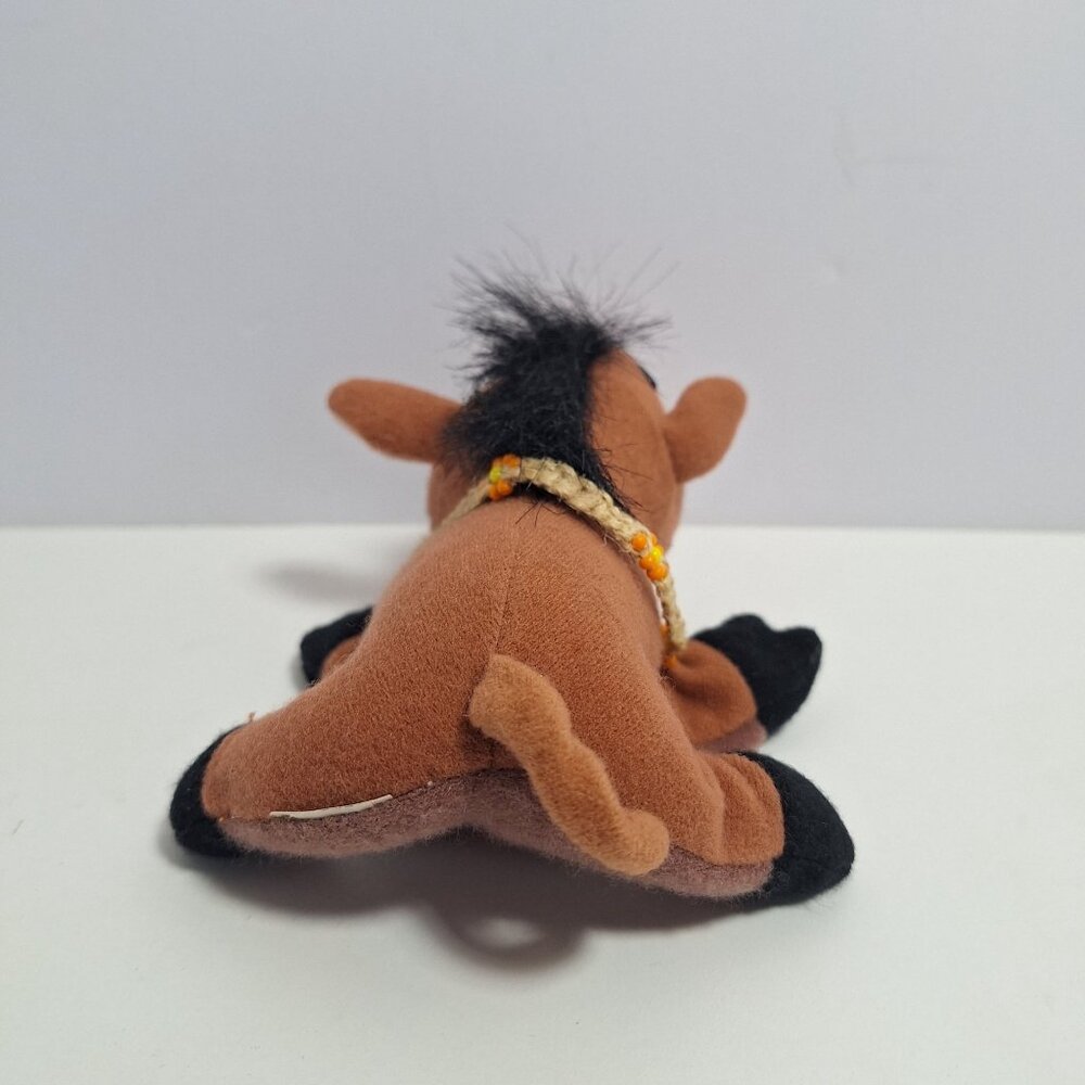 Lion King Pumba Plush Finger Puppet Orange Beaded Collar - Picture 9 of 11